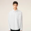 Camisa holgada de algodón blanco Ami de Coeur Camisa holgada de algodón blanco Ami de Coeur