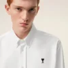 Camisa Oxford de algodón blanco Ami de Coeur Camisa Oxford de algodón blanco Ami de Coeur