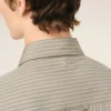 Camisas ajustadas de manga larga con volantes de algodón beige Camisas ajustadas de manga larga con volantes de algodón beige