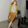 Ami de Coeur Cardigan de cuello redondo en lana verde Ami de Coeur Cardigan de cuello redondo en lana verde