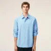 Camisas Ami de Coeur de algodón azul bordadas a medida Camisas Ami de Coeur de algodón azul bordadas a medida