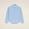 Camisas Ami de Coeur de algodón azul con corte recto y bordado Camisas Ami de Coeur de algodón azul con corte recto y bordado