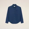 Camisas Ami de Coeur de algodón azul con corte recto y bordado Camisas Ami de Coeur de algodón azul con corte recto y bordado