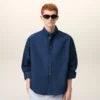 Camisas Ami de Coeur de algodón azul con corte recto y bordado Camisas Ami de Coeur de algodón azul con corte recto y bordado