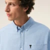 Camisas Ami de Coeur de algodón azul con corte recto y bordado Camisas Ami de Coeur de algodón azul con corte recto y bordado