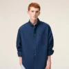 Camisas Ami de Coeur de algodón azul con corte recto y bordado Camisas Ami de Coeur de algodón azul con corte recto y bordado