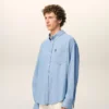 Camisas Ami de Coeur de algodón azul con corte recto y bordado Camisas Ami de Coeur de algodón azul con corte recto y bordado