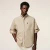 Camisas Ami de Coeur de algodón beige con corte recto y bordado Camisas Ami de Coeur de algodón beige con corte recto y bordado