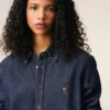 Camisas Ami de Coeur de algodón vaquero azul Camisas Ami de Coeur de algodón vaquero azul
