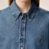 Camisas Ami de Coeur de algodón vaquero azul Camisas Ami de Coeur de algodón vaquero azul