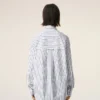 Camisas anchas Ami de Coeur de algodón a rayas blancas Camisas anchas Ami de Coeur de algodón a rayas blancas