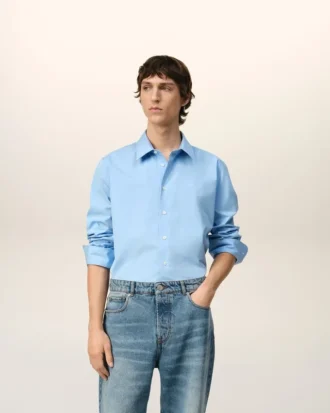 Camisas clásicas Ami de Coeur de algodón azul Camisas clásicas Ami de Coeur de algodón azul