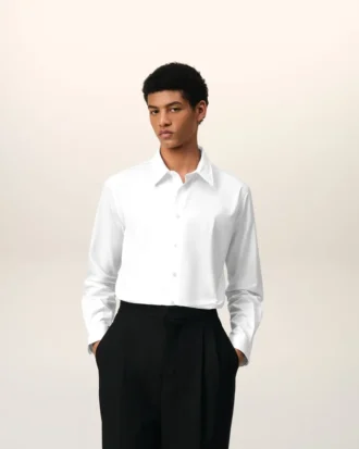 Camisas clásicas Ami de Coeur de algodón blanco Camisas clásicas Ami de Coeur de algodón blanco