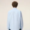 Camisas clásicas de manga larga de algodón azul con cuello abotonado y bordado «ADC» Camisas clásicas de manga larga de algodón azul con cuello abotonado y bordado «ADC»