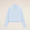 Camisas cortas de algodón azul con relieve «Ami de Coeur» Camisas cortas de algodón azul con relieve «Ami de Coeur»