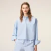 Camisas cortas de algodón azul con relieve «Ami de Coeur» Camisas cortas de algodón azul con relieve «Ami de Coeur»