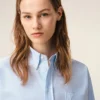 Camisas cortas de algodón azul con relieve «Ami de Coeur» Camisas cortas de algodón azul con relieve «Ami de Coeur»