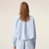 Camisas cortas de algodón azul con relieve «Ami de Coeur» Camisas cortas de algodón azul con relieve «Ami de Coeur»