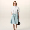 Camisas cortas de algodón blanco con el motivo «Ami de Coeur» en relieve Camisas cortas de algodón blanco con el motivo «Ami de Coeur» en relieve