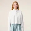 Camisas cortas de algodón blanco con el motivo «Ami de Coeur» en relieve Camisas cortas de algodón blanco con el motivo «Ami de Coeur» en relieve