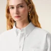 Camisas cortas de algodón blanco con el motivo «Ami de Coeur» en relieve Camisas cortas de algodón blanco con el motivo «Ami de Coeur» en relieve