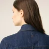 Camisas de algodón azul con cuello de punta Camisas de algodón azul con cuello de punta