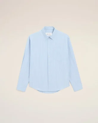 Camisas holgadas de manga larga Ami de Coeur de algodón azul