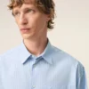 Camisas holgadas de manga larga Ami de Coeur de algodón azul Camisas holgadas de manga larga Ami de Coeur de algodón azul