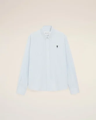 Camisas Oxford Ami de Coeur de algodón azul