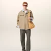 Camisas saharianas de algodón beige Camisas saharianas de algodón beige