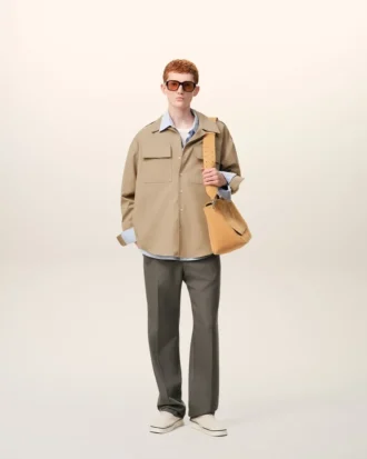 Camisas saharianas de algodón beige