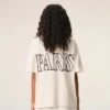 Camiseta blanca de algodón con estampado Ami Paris Camiseta blanca de algodón con estampado Ami Paris