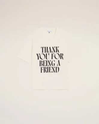 Camiseta blanca de algodón con estampado característico