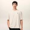 Camiseta blanca de algodón con estampado Place Des Victoires Camiseta blanca de algodón con estampado Place Des Victoires