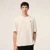 Camiseta blanca de algodón con estampado Place Des Victoires Camiseta blanca de algodón con estampado Place Des Victoires