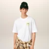 Camiseta blanca de algodón con post-it «Je T’aime»