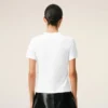 Camiseta corta Ami de Coeur de algodón blanco Camiseta corta Ami de Coeur de algodón blanco