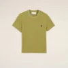 Camiseta corta Ami de Coeur de algodón verde Camiseta corta Ami de Coeur de algodón verde