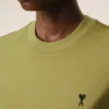 Camiseta corta Ami de Coeur de algodón verde Camiseta corta Ami de Coeur de algodón verde