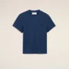 Camiseta corta de algodón azul Ami de Coeur Camiseta corta de algodón azul Ami de Coeur