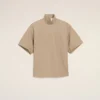 Camiseta de algodón Ami De Coeur con cuello alto y botones Camiseta de algodón Ami De Coeur con cuello alto y botones