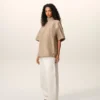 Camiseta de algodón Ami De Coeur con cuello alto y botones Camiseta de algodón Ami De Coeur con cuello alto y botones