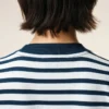 Camiseta de algodón azul de corte recto estilo marinero Ami de Coeur T-Shirt