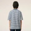 Camiseta de algodón azul de corte recto estilo marinero Ami de Coeur T-Shirt