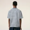 Camiseta de algodón azul de corte recto estilo marinero Ami de Coeur T-Shirt