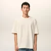 Camiseta de algodón blanco Ami de Coeur con relieve Camiseta de algodón blanco Ami de Coeur con relieve