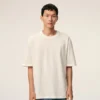 Camiseta de algodón blanco Ami de Coeur con relieve Camiseta de algodón blanco Ami de Coeur con relieve