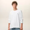 Camiseta de manga larga Red Ami de Coeur de algodón blanco Camiseta de manga larga Red Ami de Coeur de algodón blanco