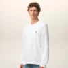 Camiseta de manga larga Red Ami de Coeur de algodón blanco Camiseta de manga larga Red Ami de Coeur de algodón blanco