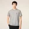 Camiseta gris de algodón con contraste ADC Camiseta gris de algodón con contraste ADC